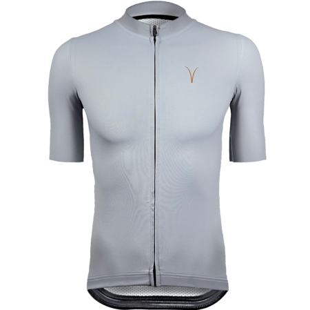 Capra Aero Silver Men's Cycling Jersey Front