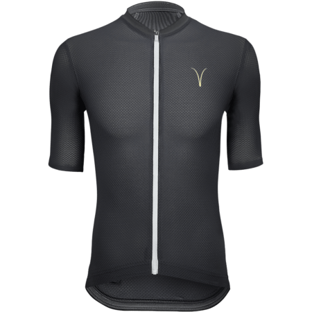 Capra Victory Jet Black Men's Cycling Jersey Front