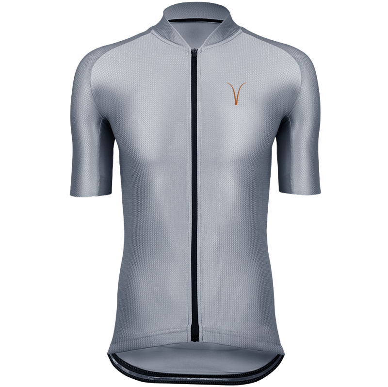 Capra Surge Silver Men's Cycling Jersey Front