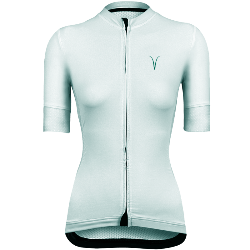 Athena Mint Green Women’s Cycling Jersey Front